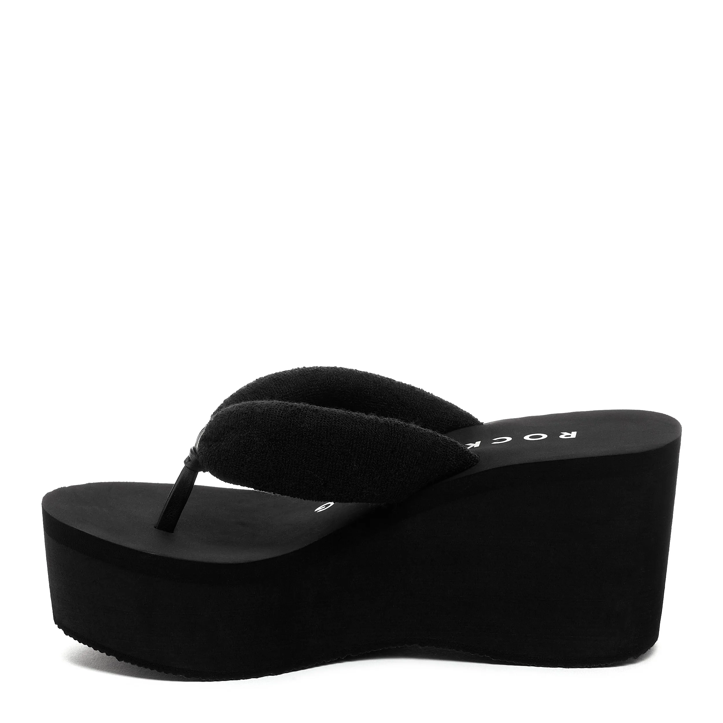 Crushpuff Black Platform Flip Flop