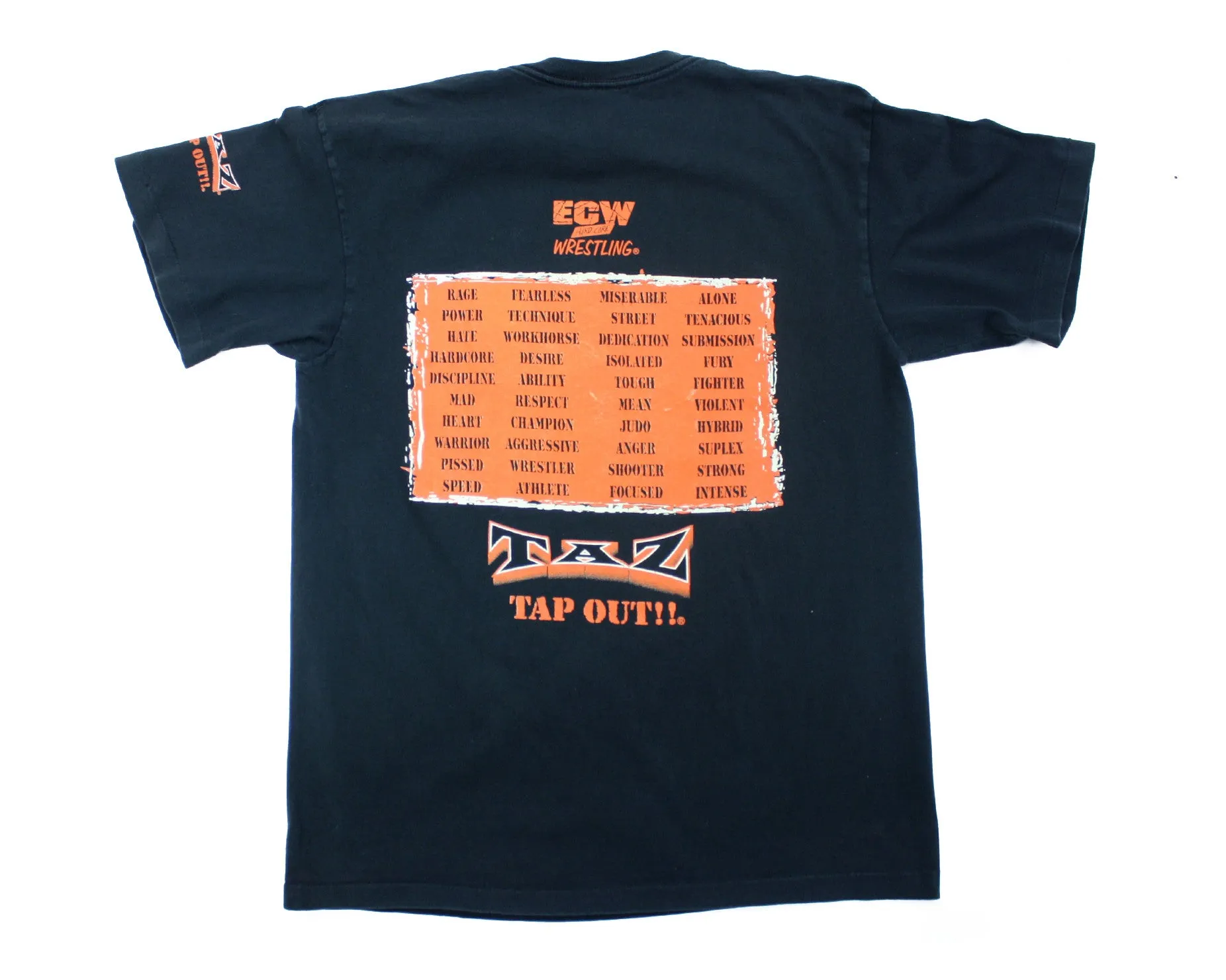 ECW TAZ SURVIVE VINTAGE T-SHIRT M