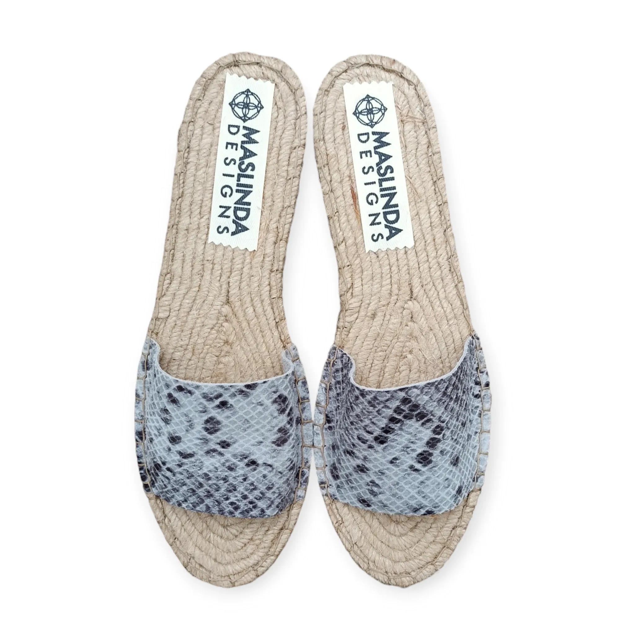 Espadrilles Slides - Snake Print