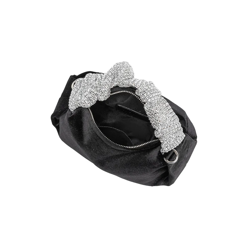 Estela Black Top Handle Bag