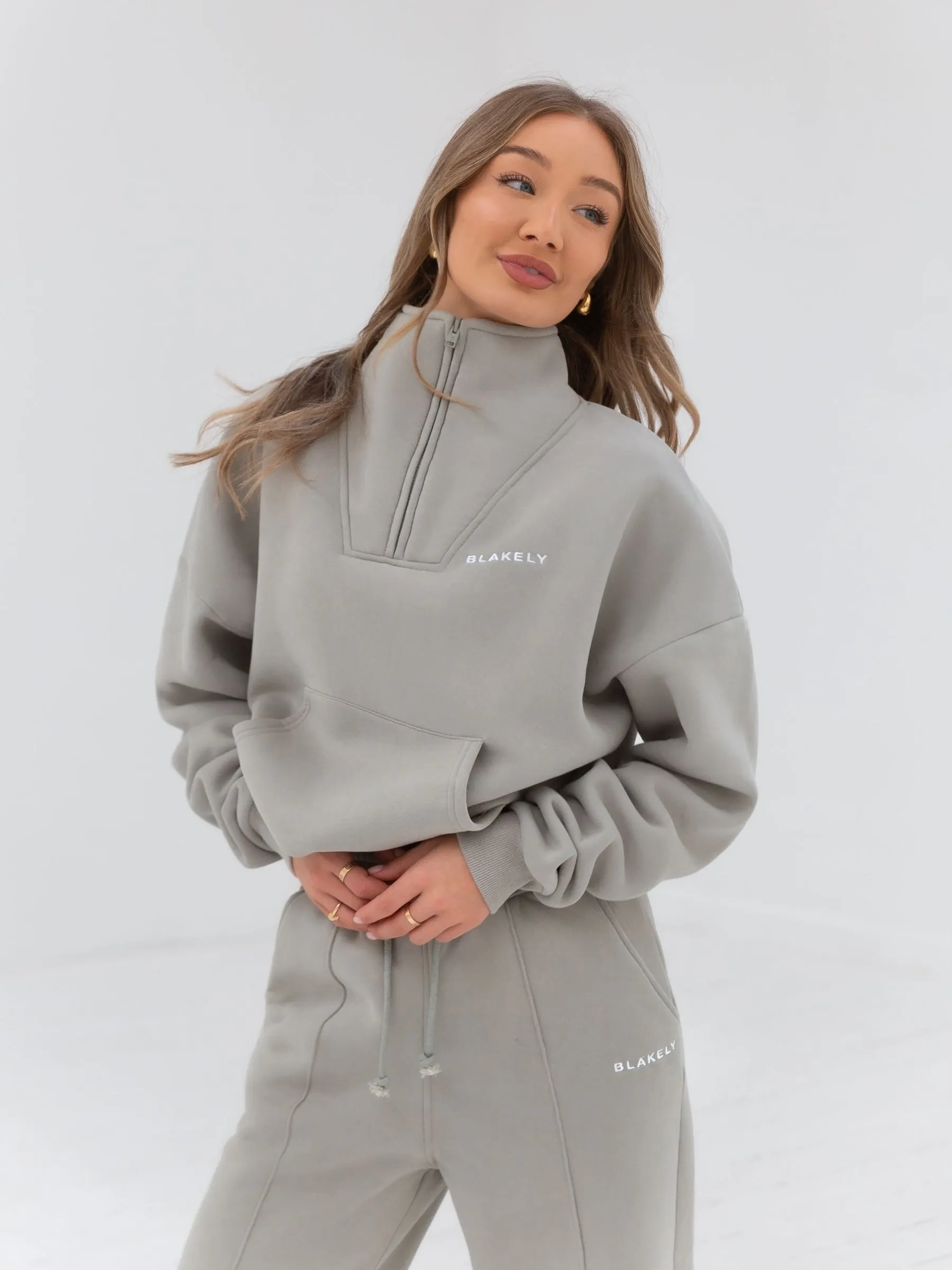 Everyday 1/4 Zip Jumper - Grey