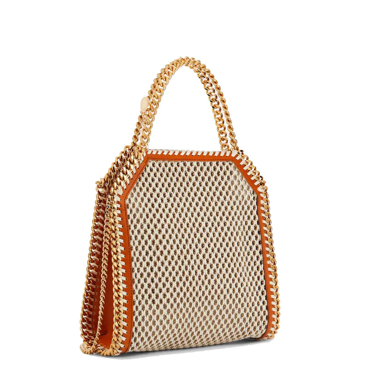 Falabella Mini Tote Rope Mesh, Ivory/Beige