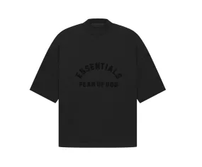 Fear of God Essentials Black Bonded Tee T-Shirt (Jet Black)