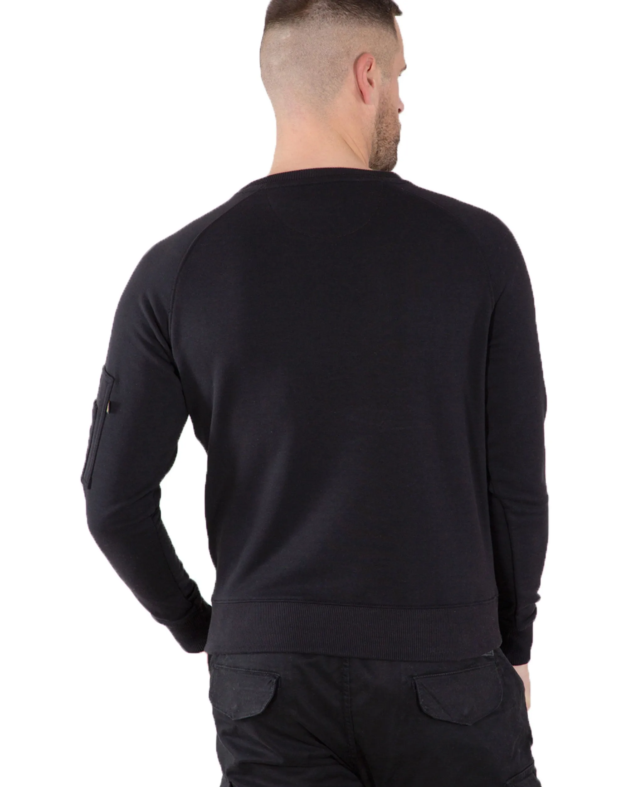 Felpa Uomo Alpha Industries X-Fit Sweat Black