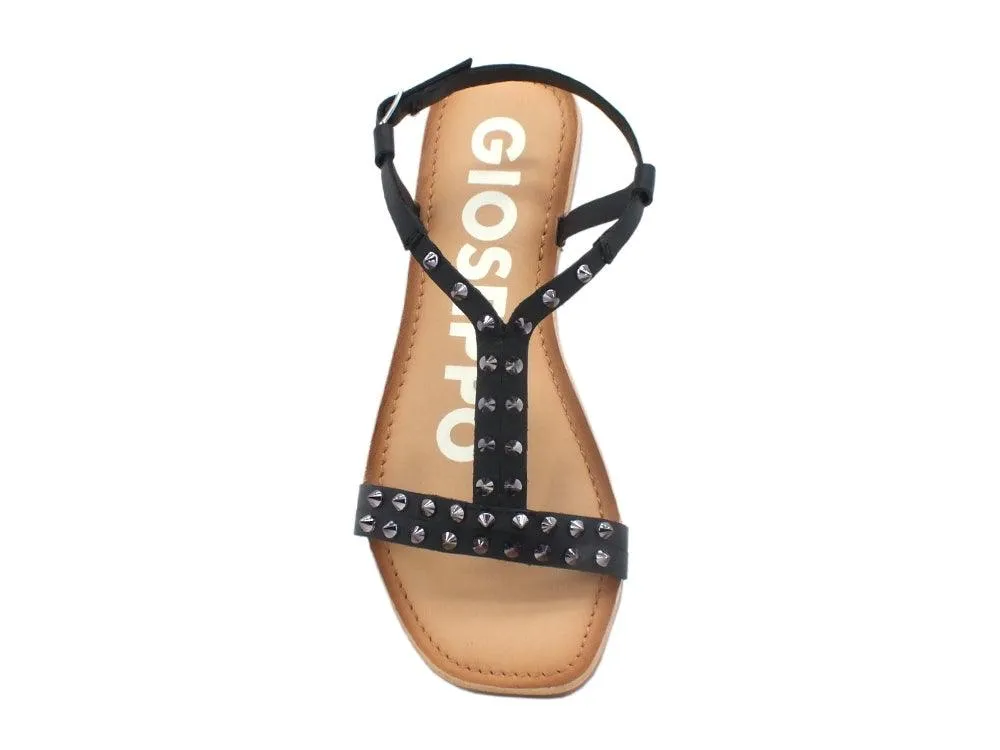 GIOSEPPO Garland Sandalo Borchie Black 58588