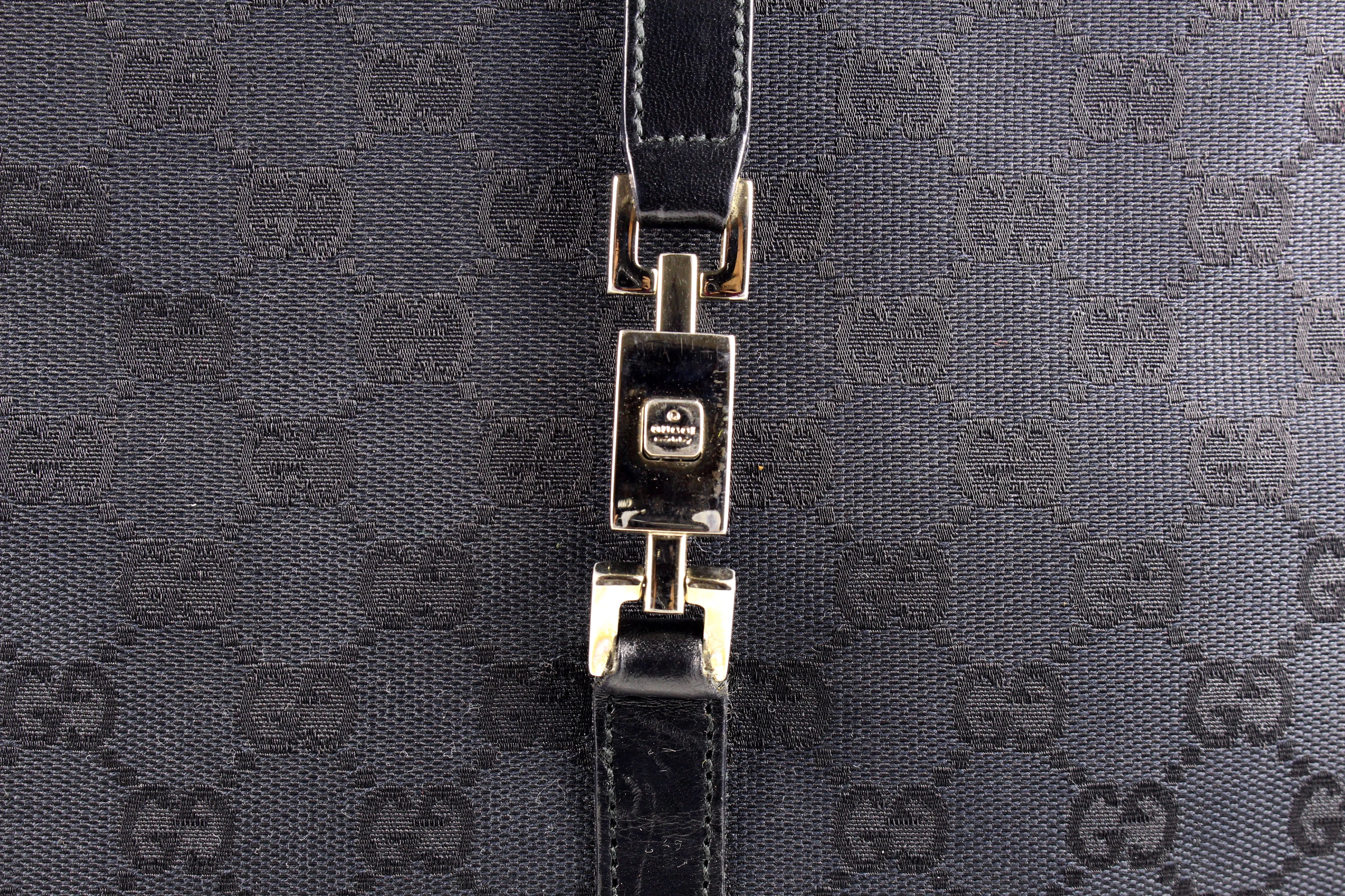 GUCCI black monogram canvas bag