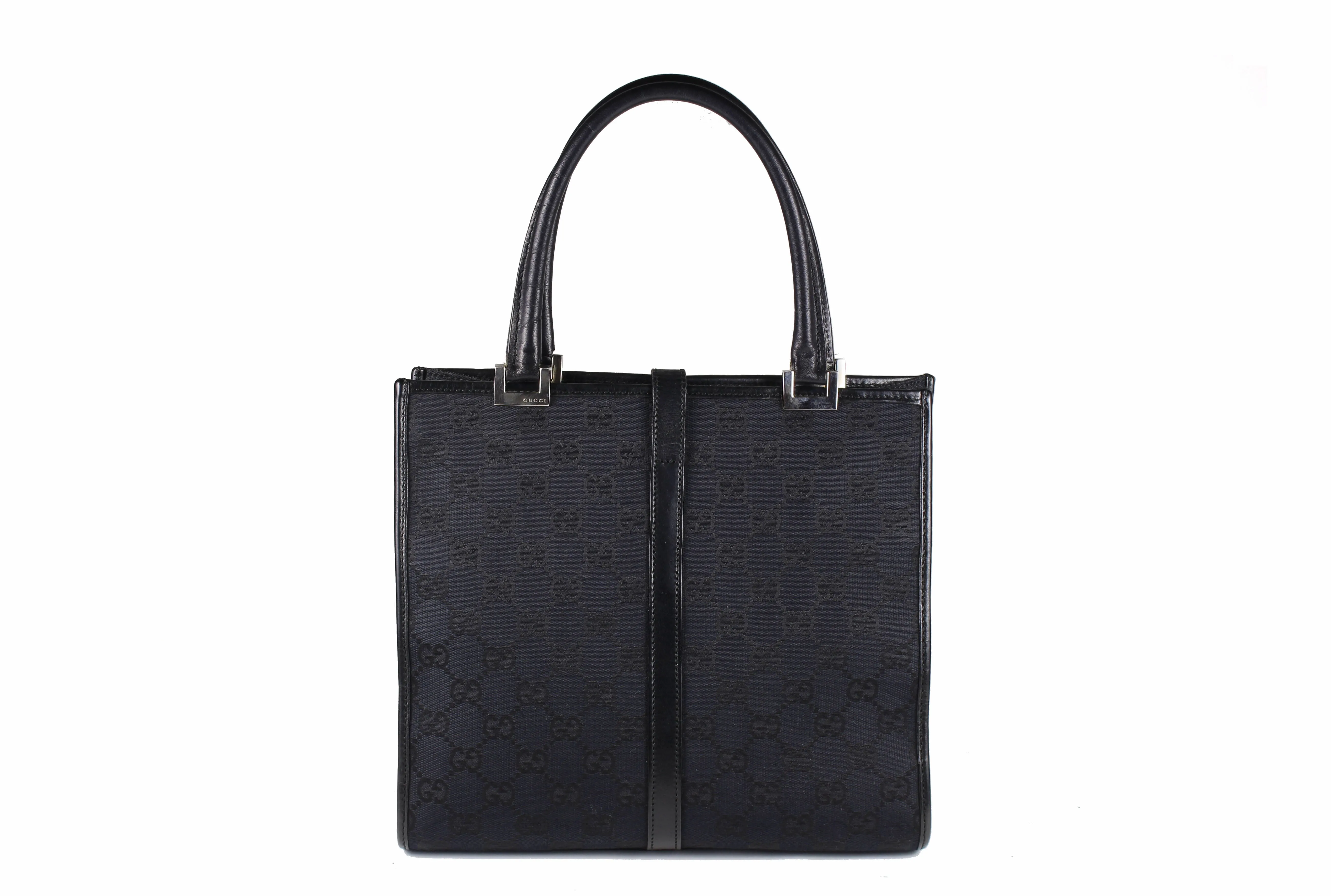 GUCCI black monogram canvas bag