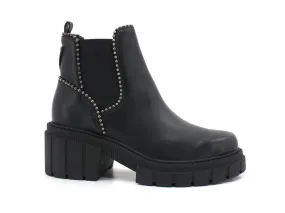 GUESS Stivaletto Combact Borchie Tacco Black Fl8KALELE10