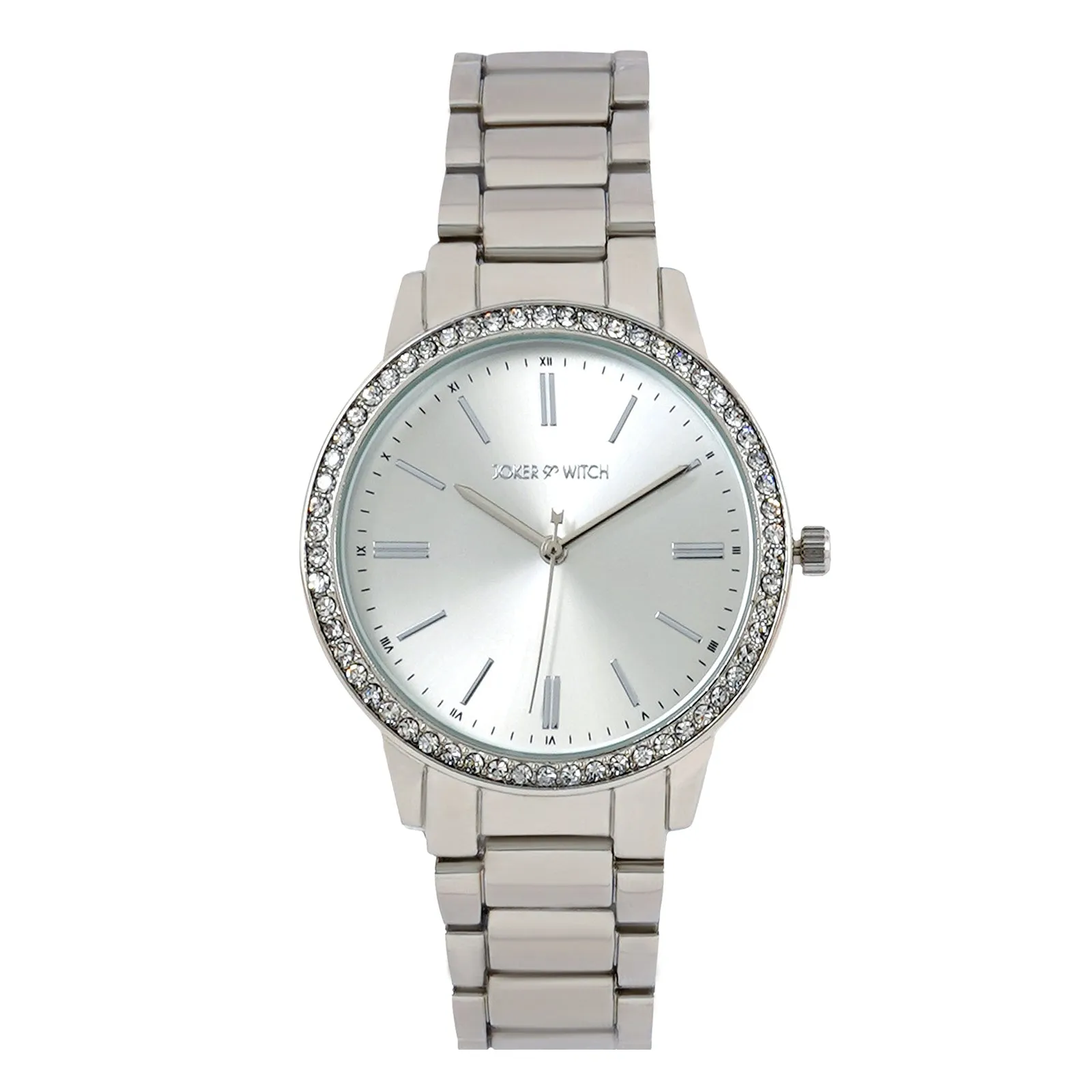 Halo All Silver Rhinestone Watch