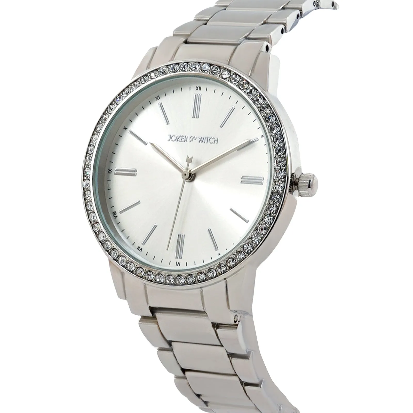 Halo All Silver Rhinestone Watch