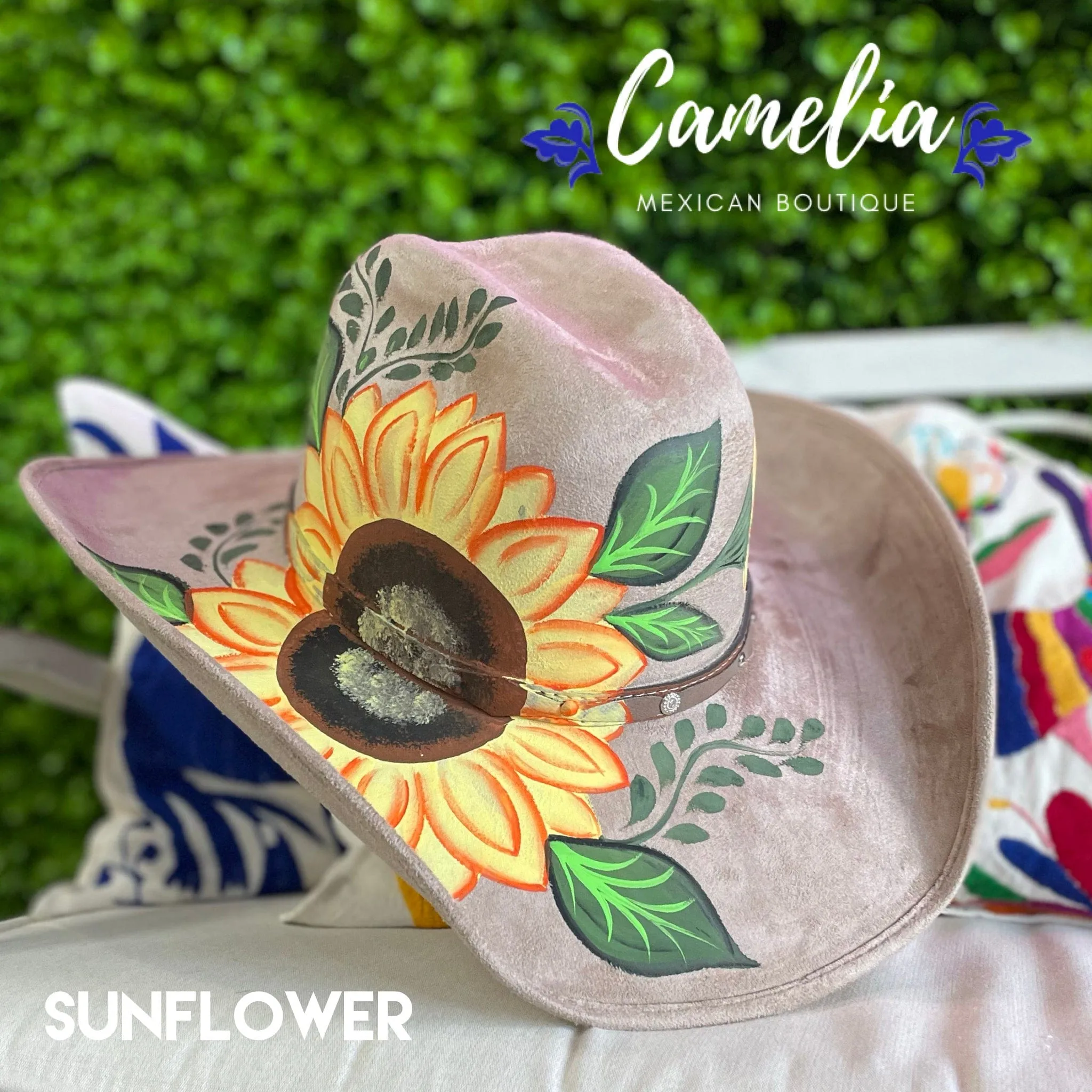 Hand Painted Cowboy Hat - Felt