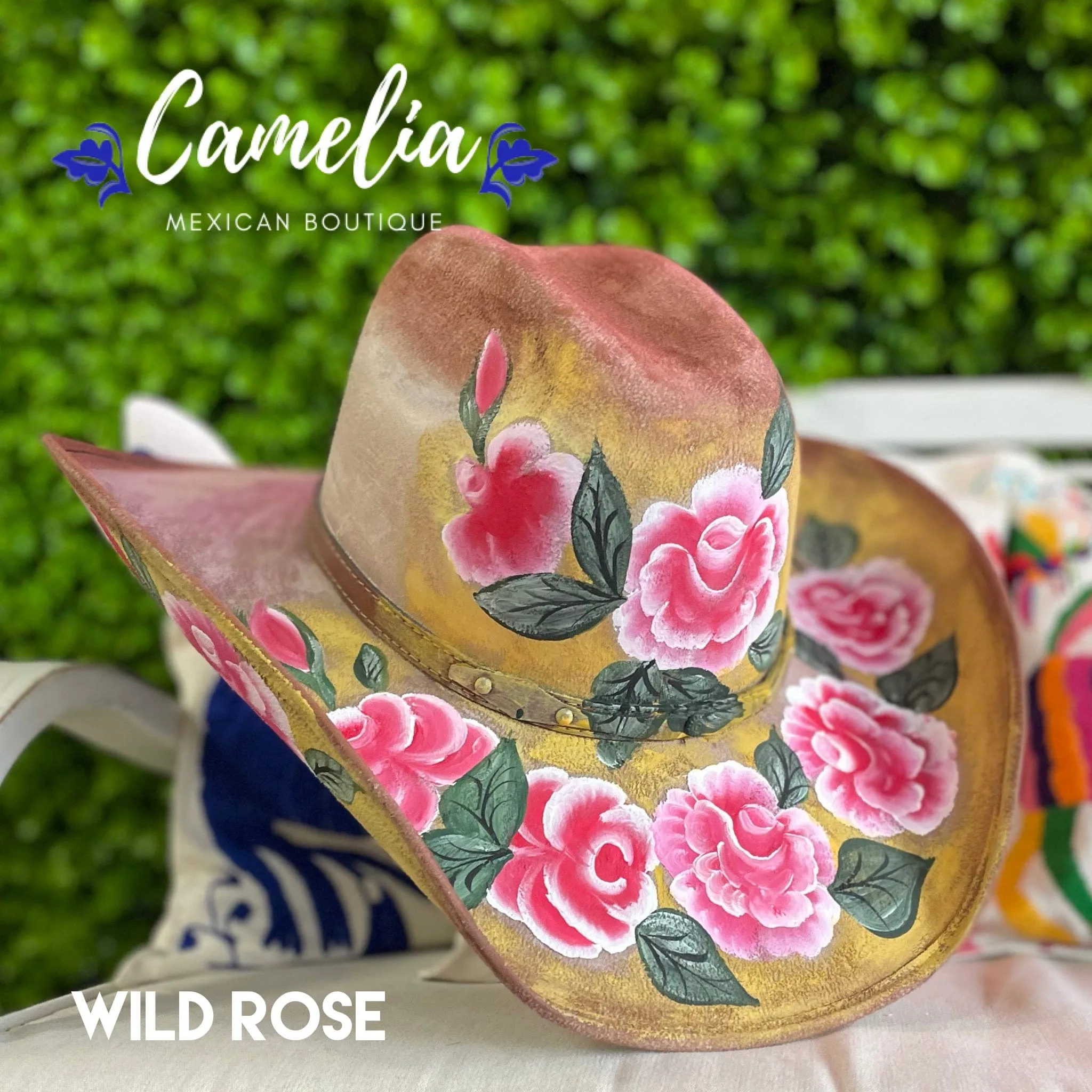 Hand Painted Cowboy Hat - Felt