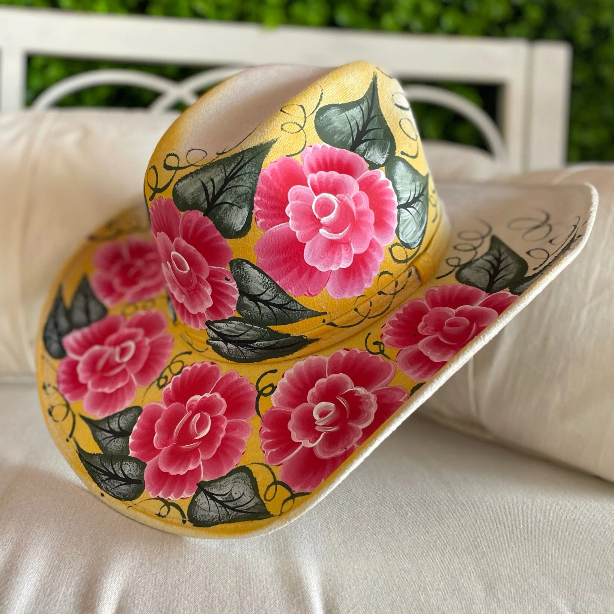 Hand Painted Cowboy Hat - Felt