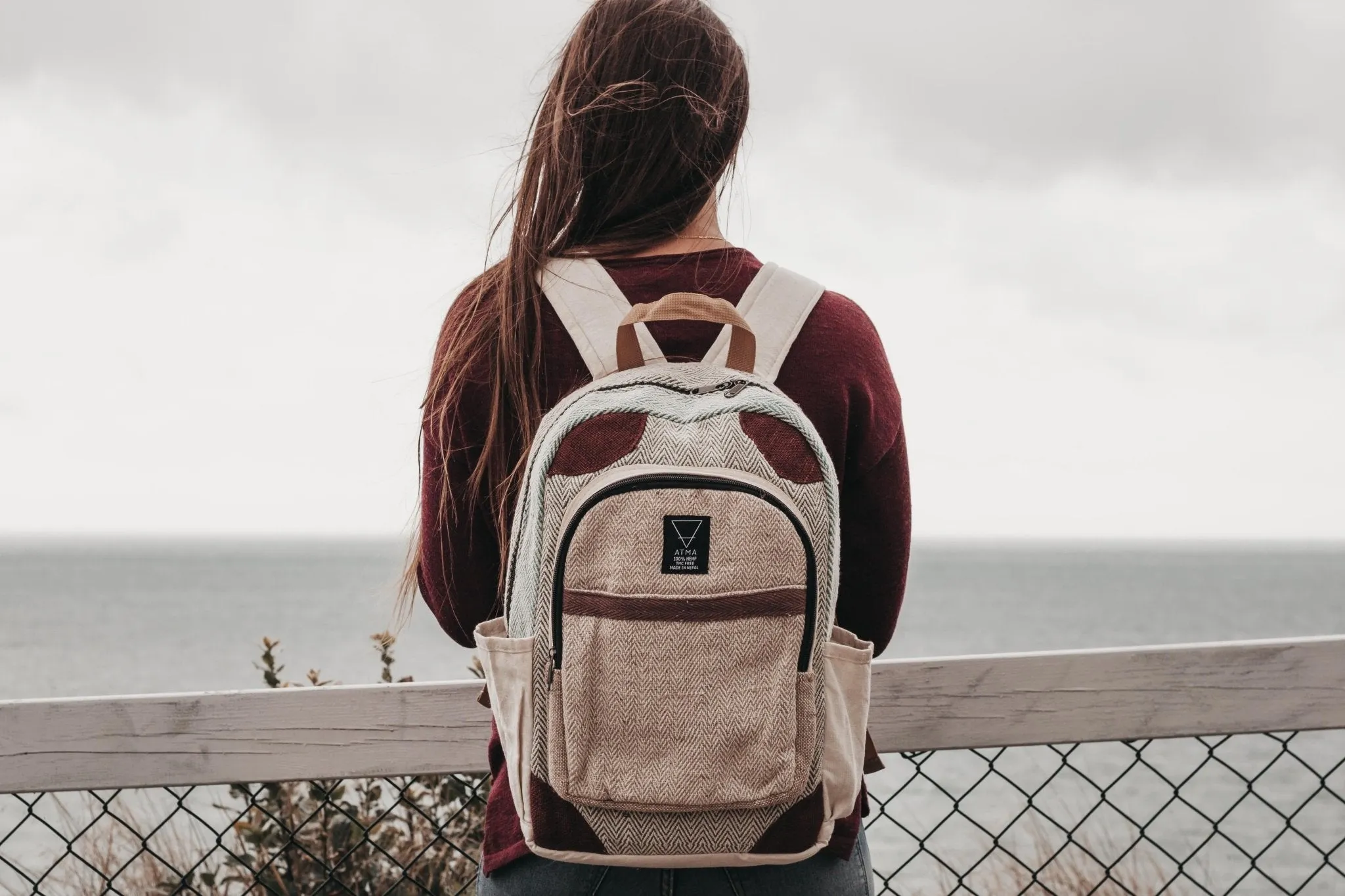 Handmade Hemp Backpack | Sustainable Vegan Line - BP5145