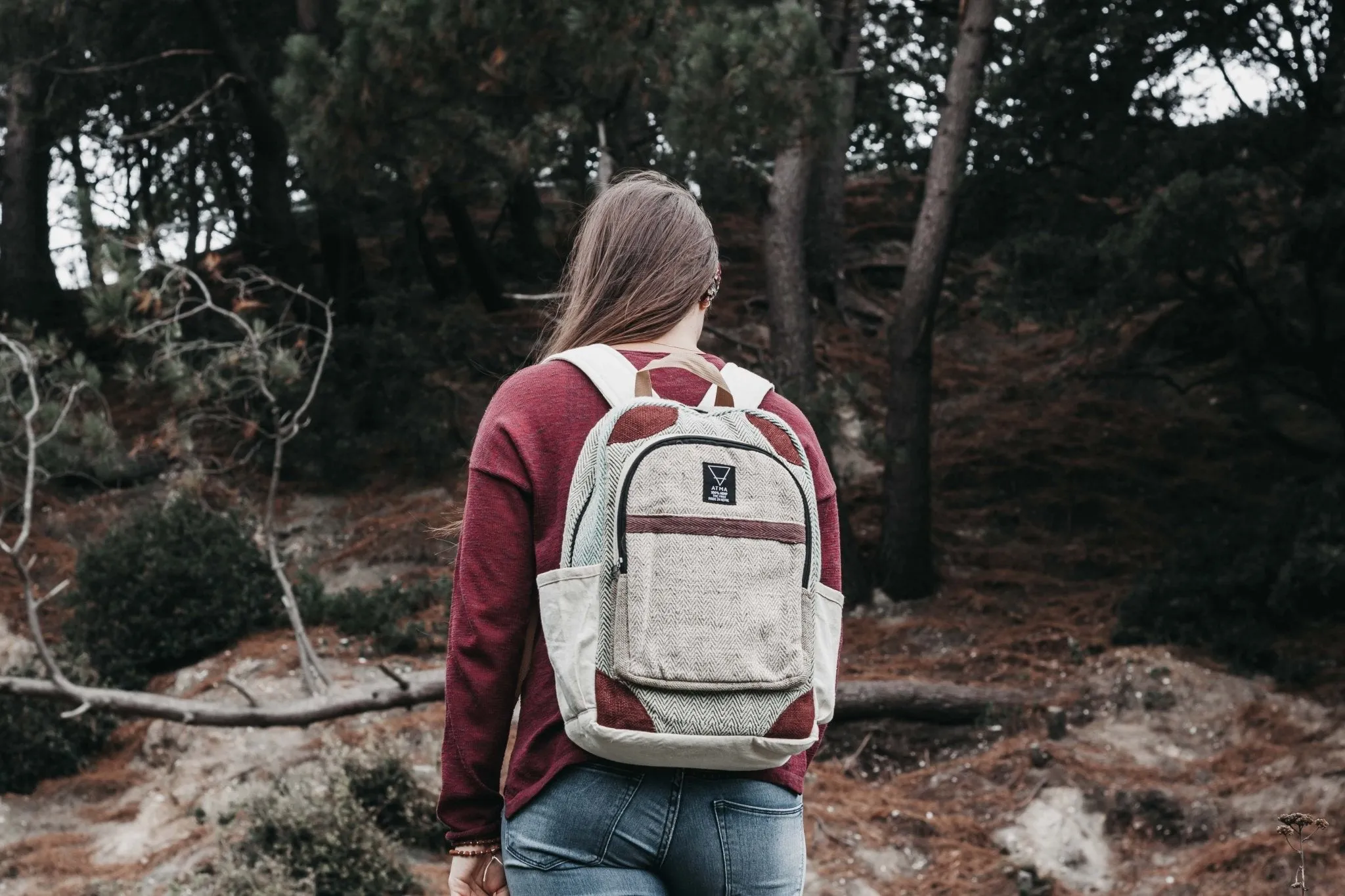 Handmade Hemp Backpack | Sustainable Vegan Line - BP5145