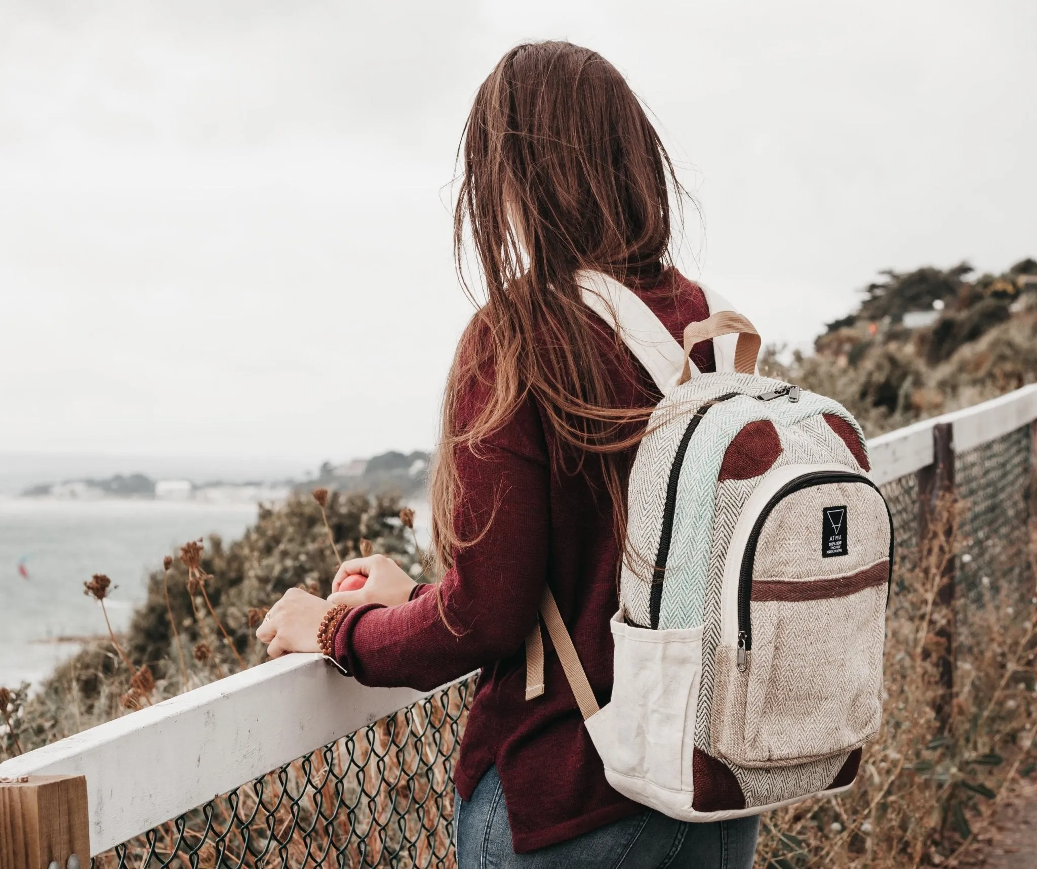 Handmade Hemp Backpack | Sustainable Vegan Line - BP5145