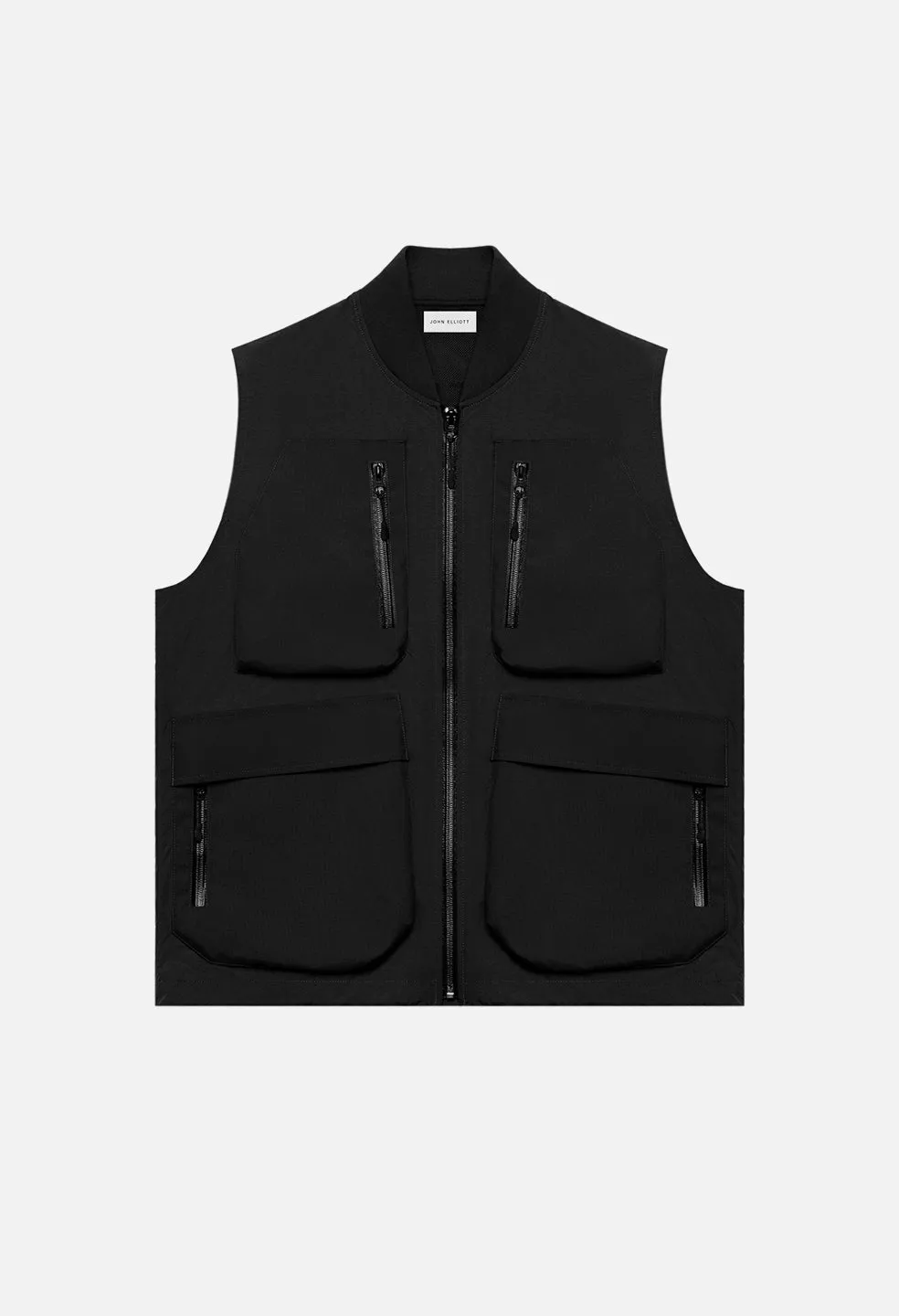 High Shrunk Nylon Vest / Black