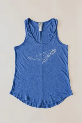 Humpback Whale Tank - Royal Blue