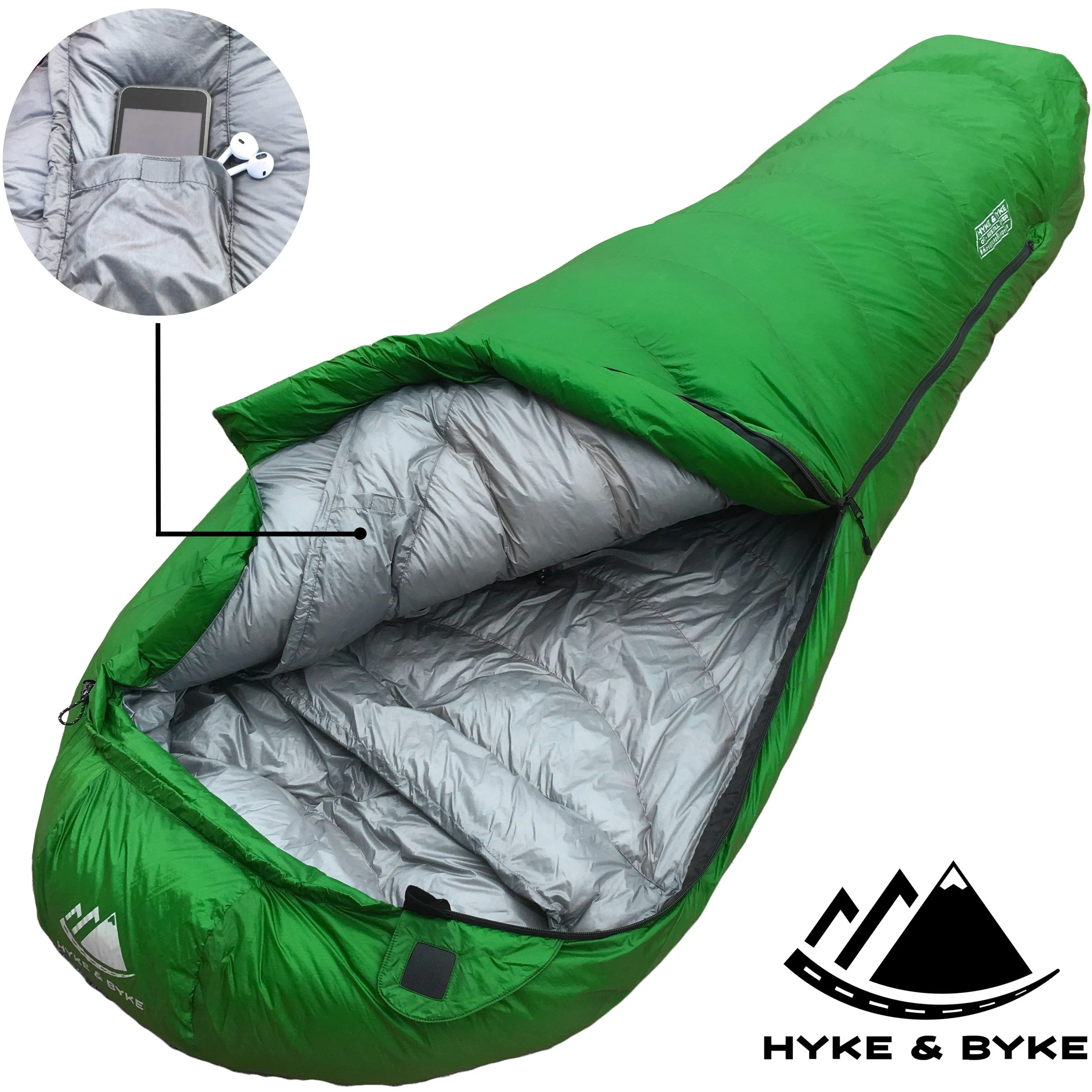 Katahdin 15°F 625 Fill Power Hydrophobic Sleeping Bag with Advanced Synthetic