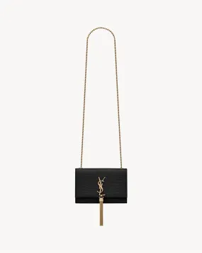 KATE SMALL TASSEL IN CROCODILE-EMBOSSED LEATHER