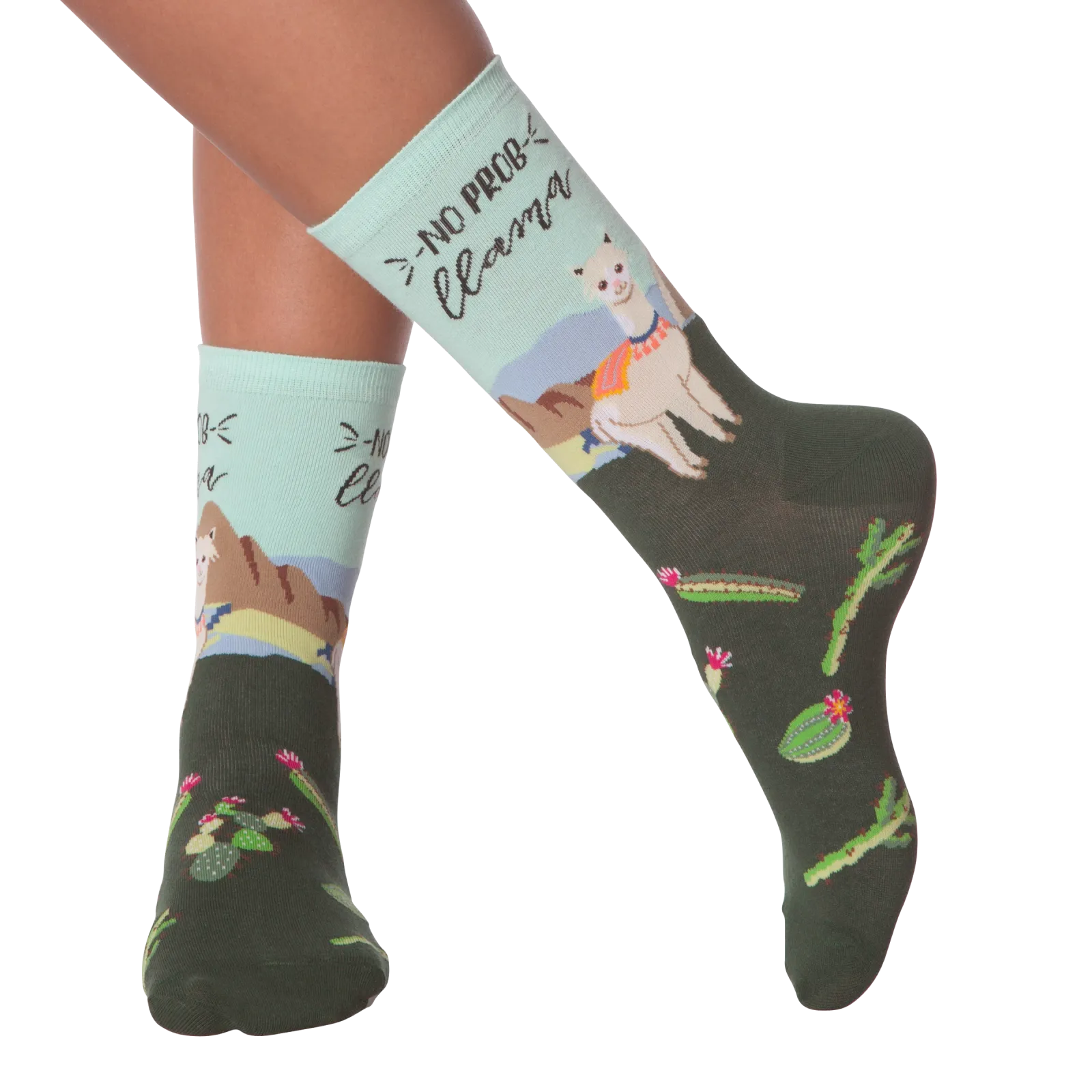 K.Bell Women's No Probllama Crew Socks