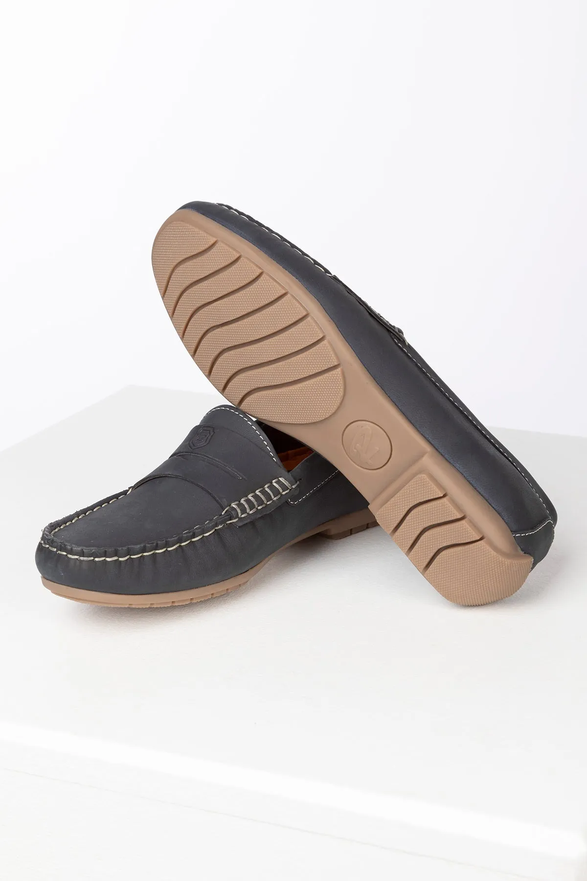 Ladies Nubuck Driving Loafers - Wrelton