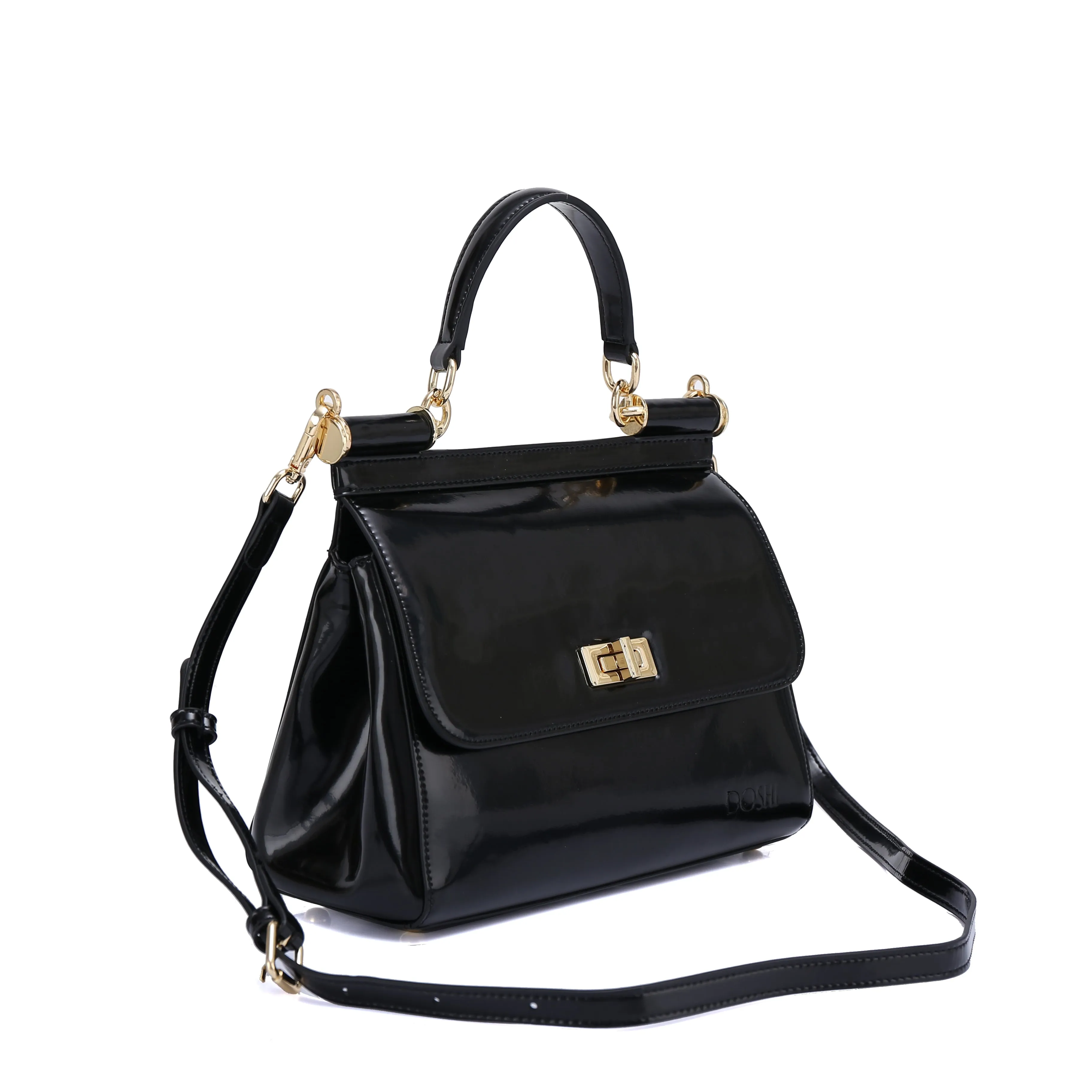 Lady Bag 3 - Semi-Patent Black