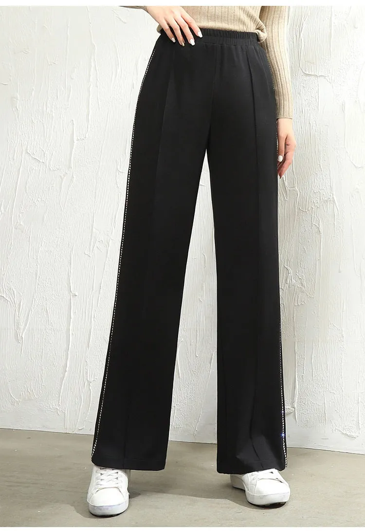 Laylynn Plus Size Diamante Wide Leg Pants