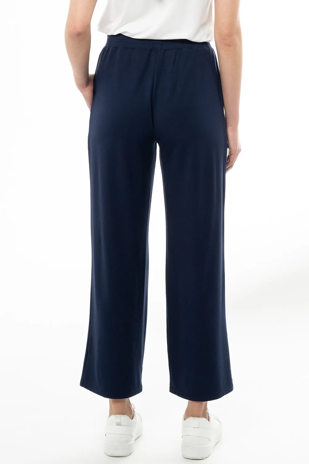 Libby Bamboo Straight Leg Pant - Ink