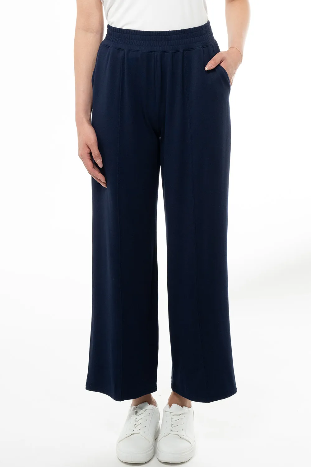 Libby Bamboo Straight Leg Pant - Ink