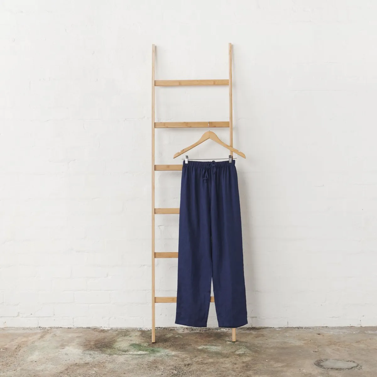 Linen Pyjama Set in Navy