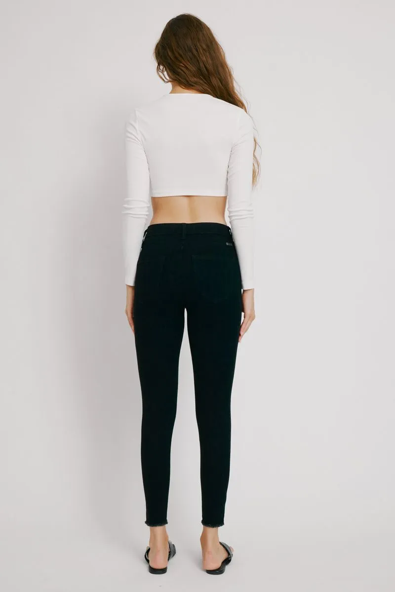 Liza Jet Black Skinny Jeans