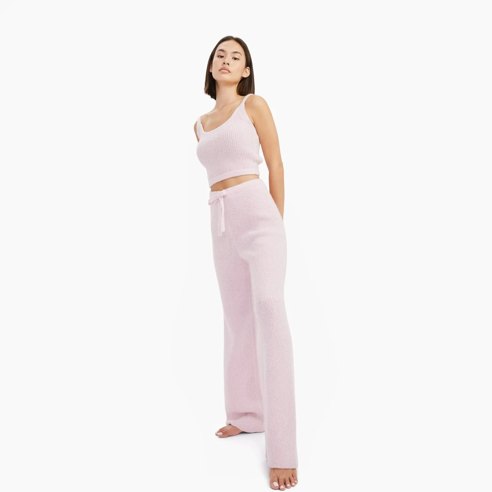 Luxe Merino Cashmere Wide Leg Pant