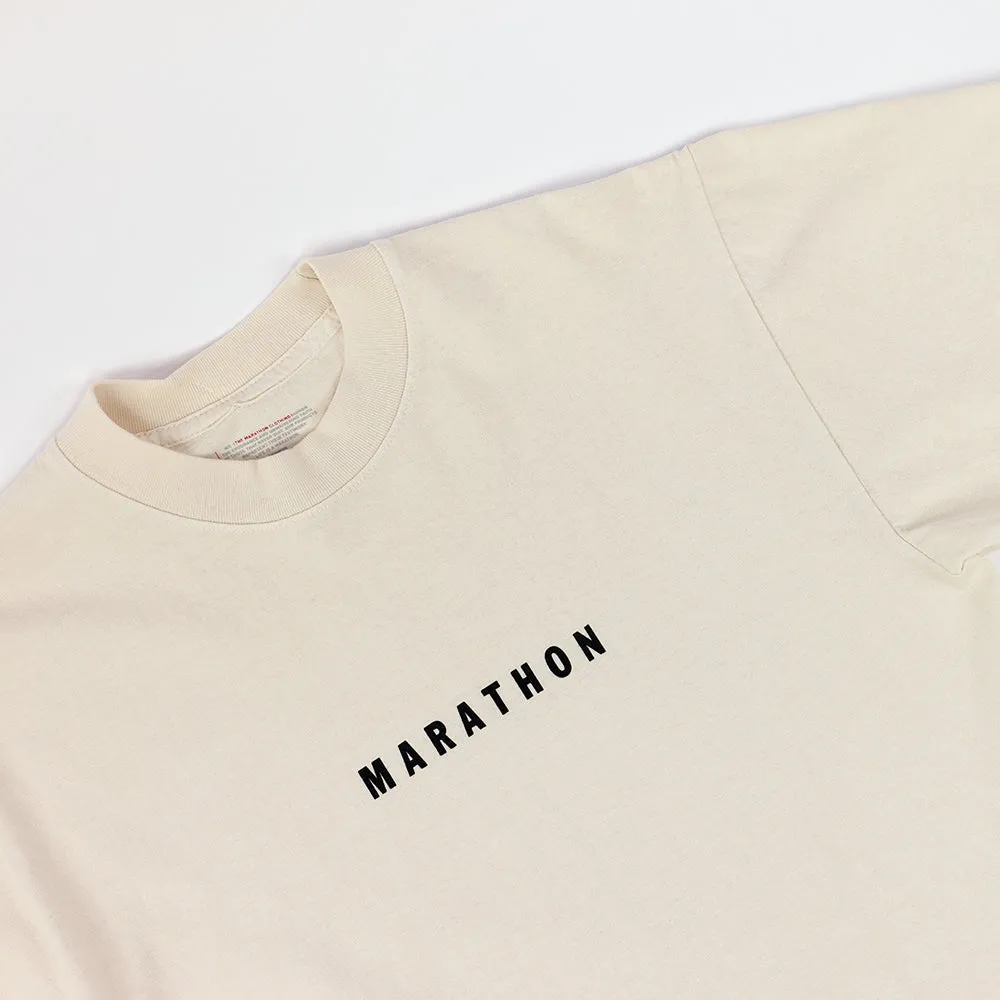 Marathon Impression T-Shirt - Bone/Black