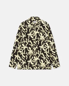 Marije - Sale Printed Crepe Shirt - Reef