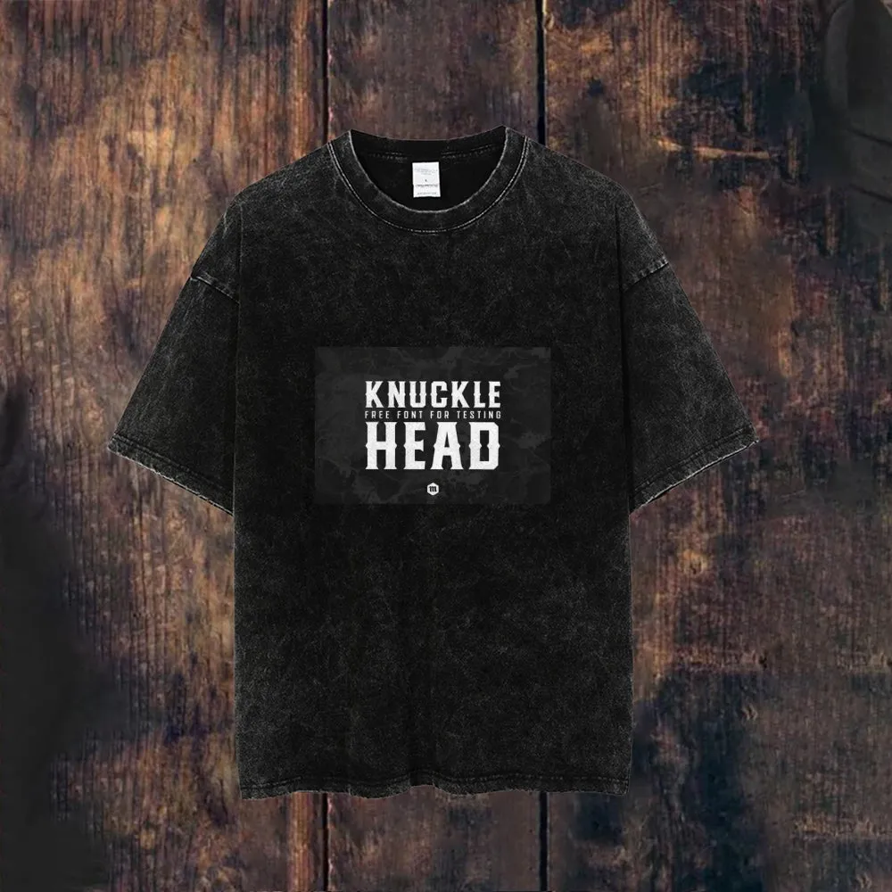 Mens Knuckle Head Print Tee