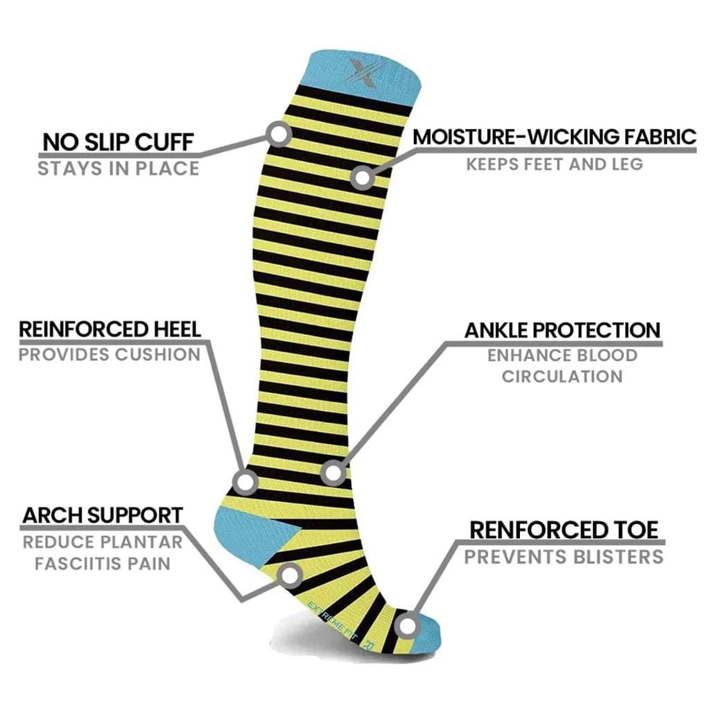 Mismatched: Bees in the Trap Compression Socks