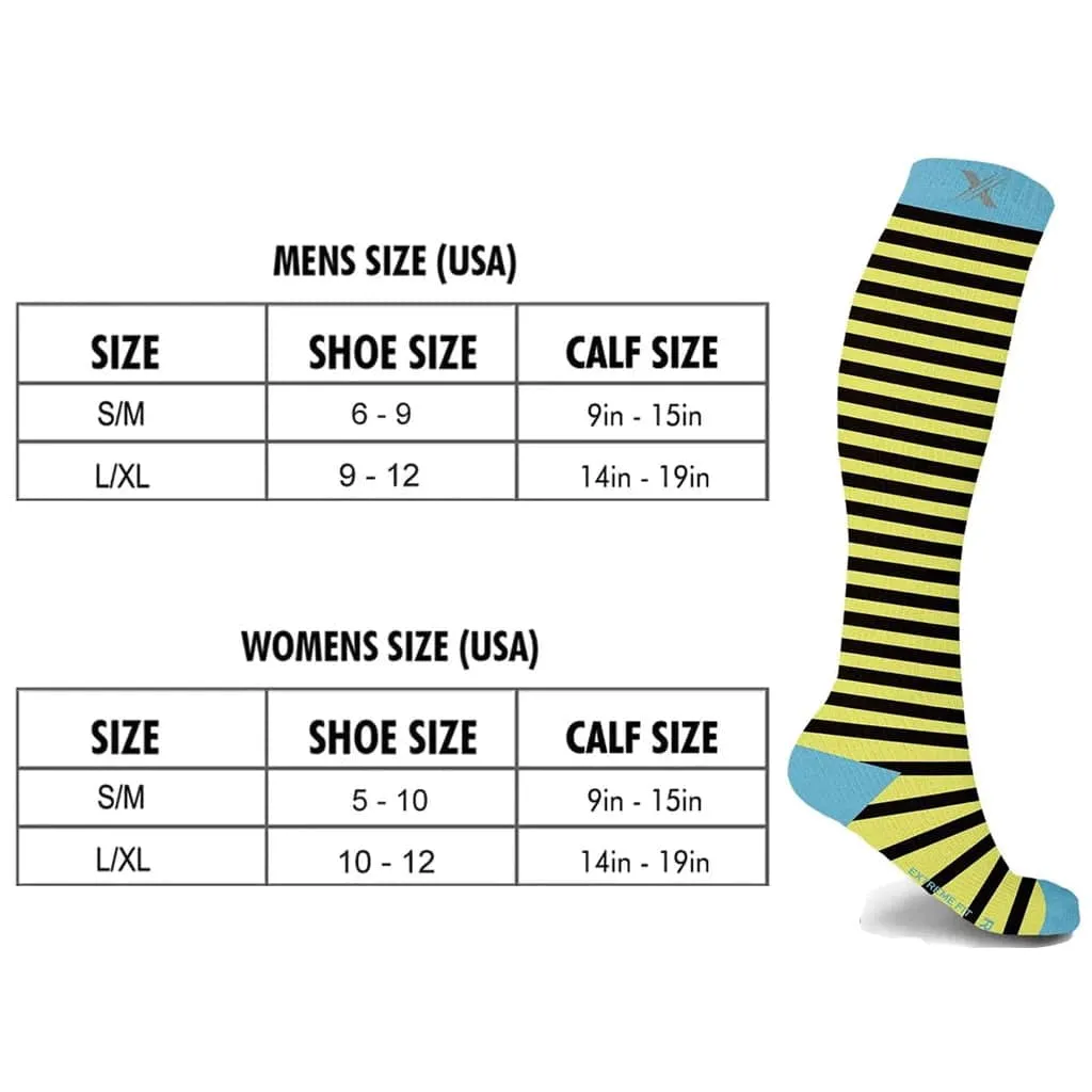 Mismatched: Bees in the Trap Compression Socks