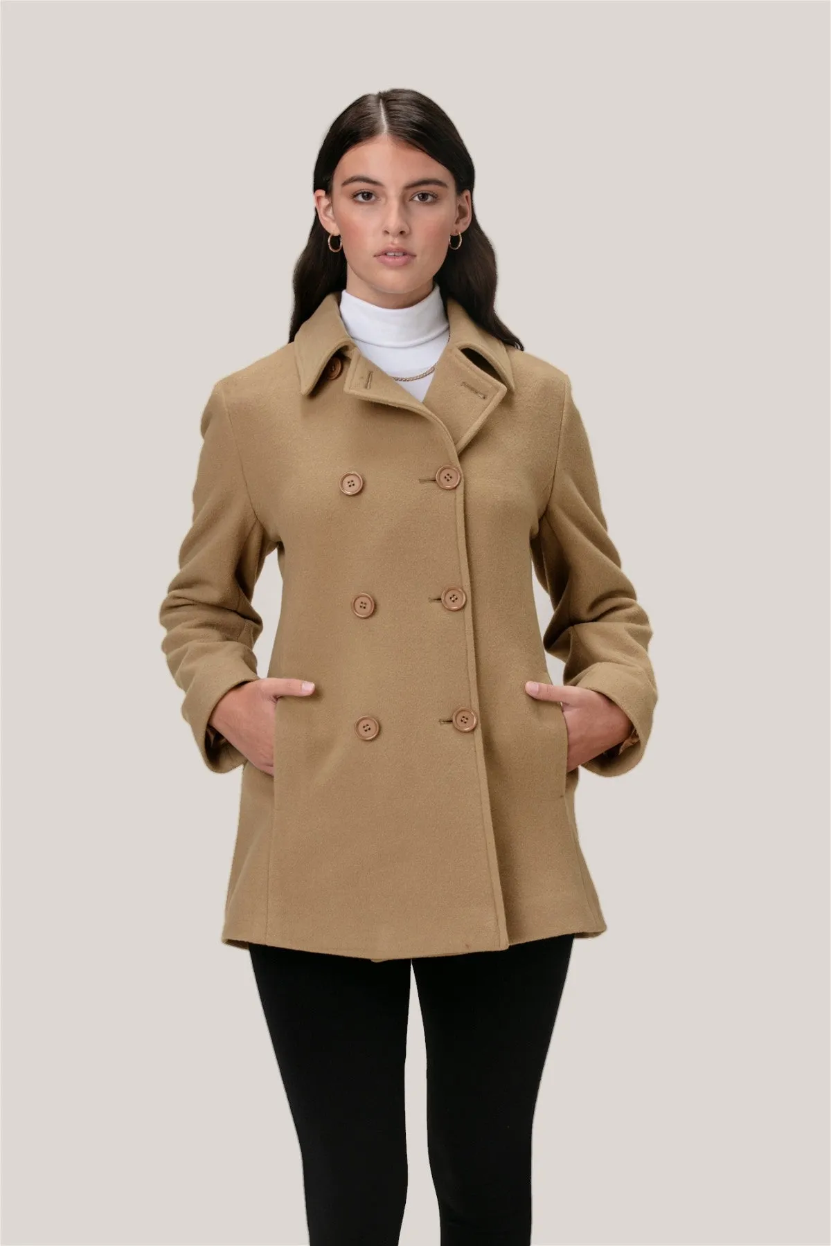 MOLLY Wool & Cashmere Pea Coat 2141