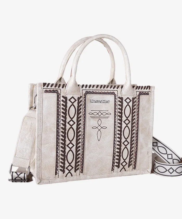 Montana West Whipstitich Crossbody Tote Bag