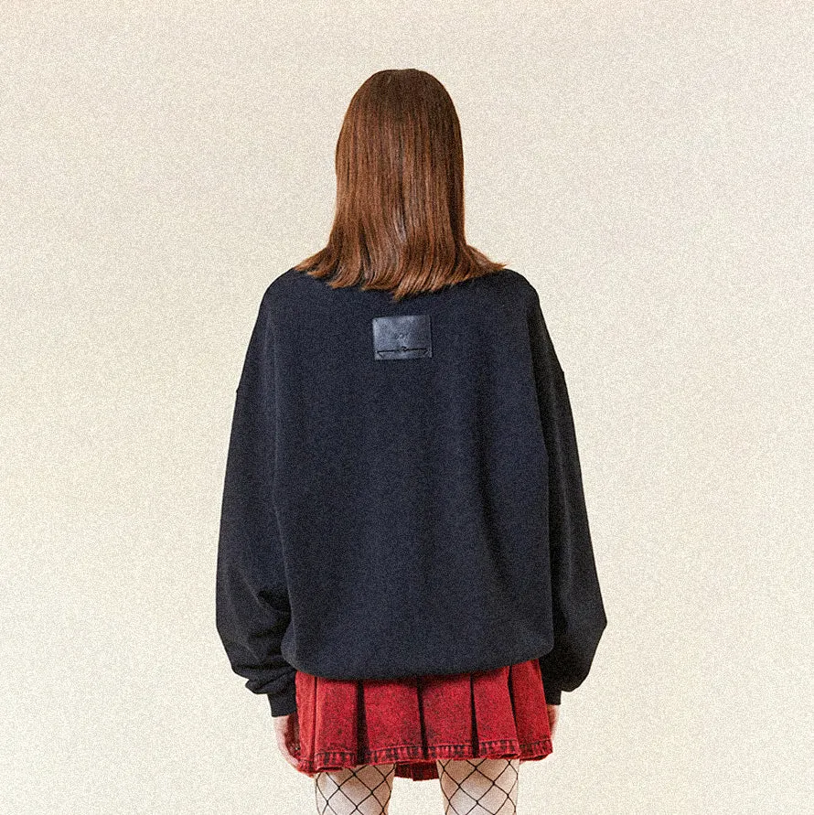 OPEN STUDIO SWEATSHIRT - BLACK