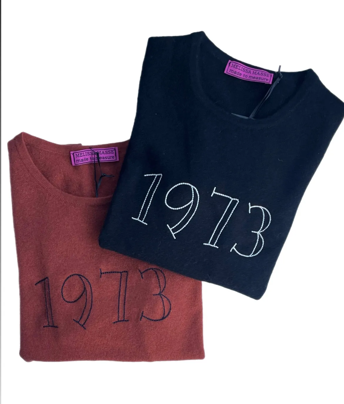 Our classic crew neck cashmere sweater *available in Black, H. Grey, H. Orchid, Fuchsia, H. Lagoon, Terracotta and Navy-Personalized with any phrase you want! I read banned books, 1973, the future is female, feminist or whatever you come up with!