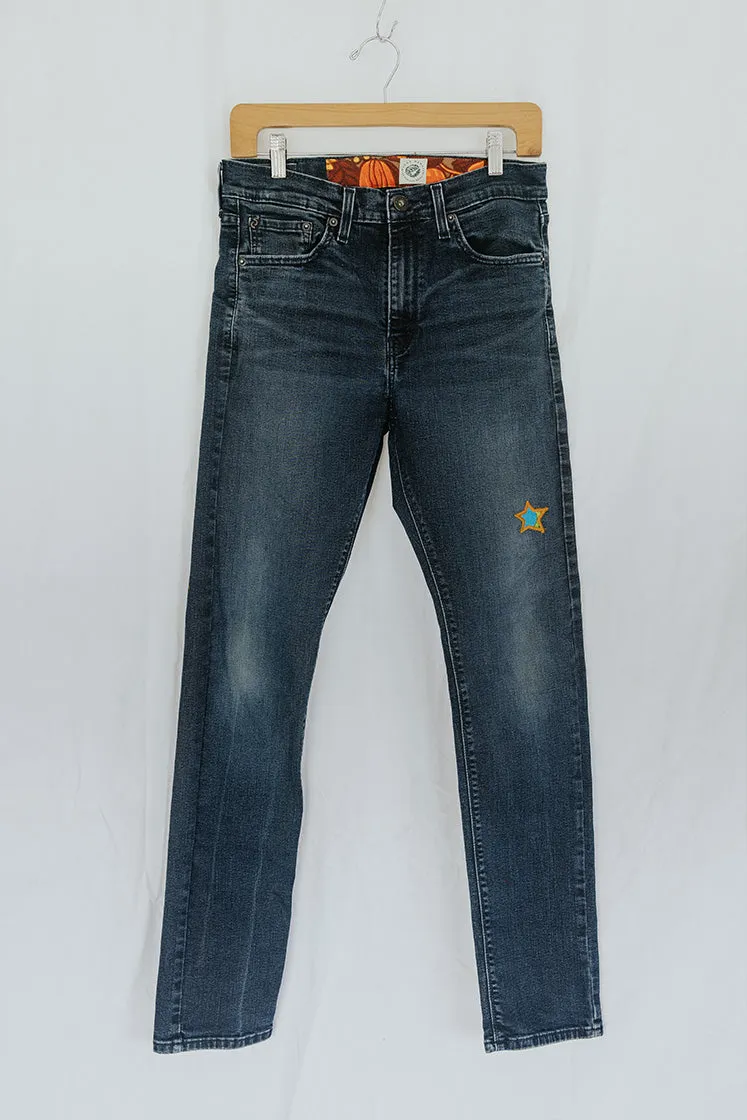 Peace Pocket Upcycled Jeans - #2