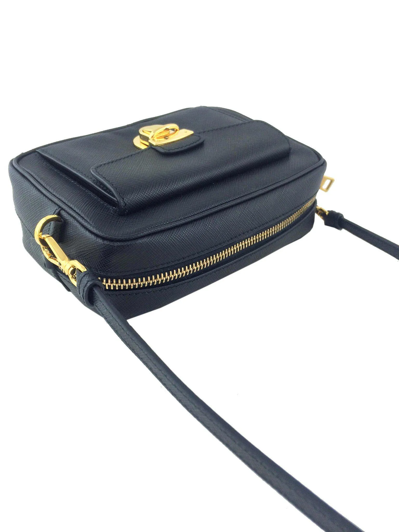 Prada Saffiano Leather Small Crossbody Bag