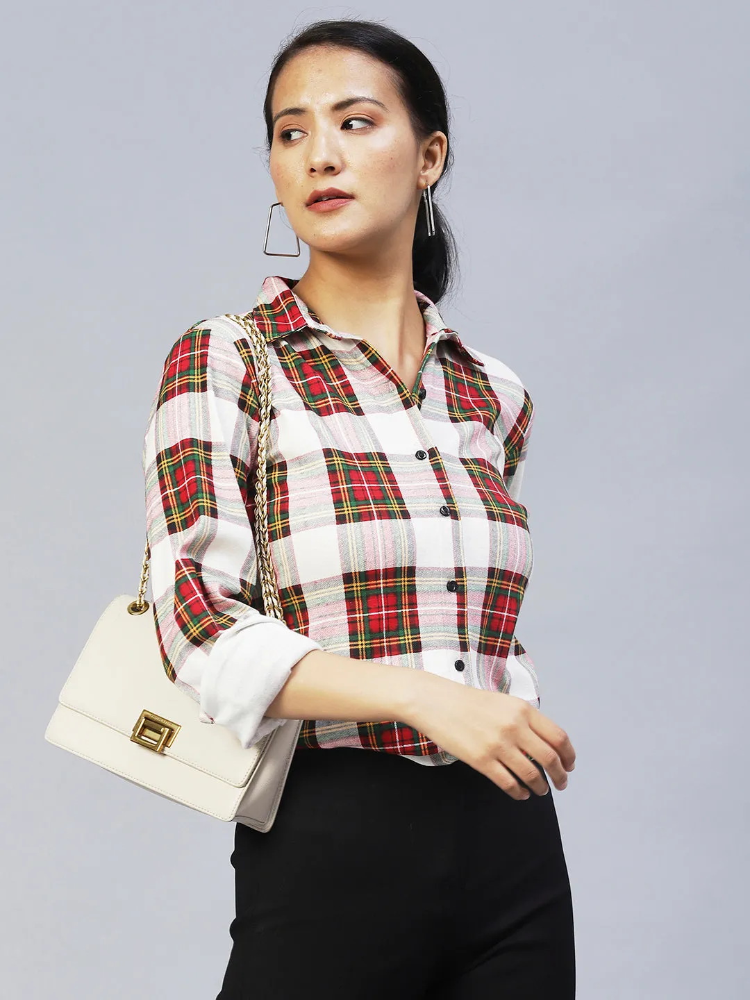 Printed Checks Full Sleeve Shirt