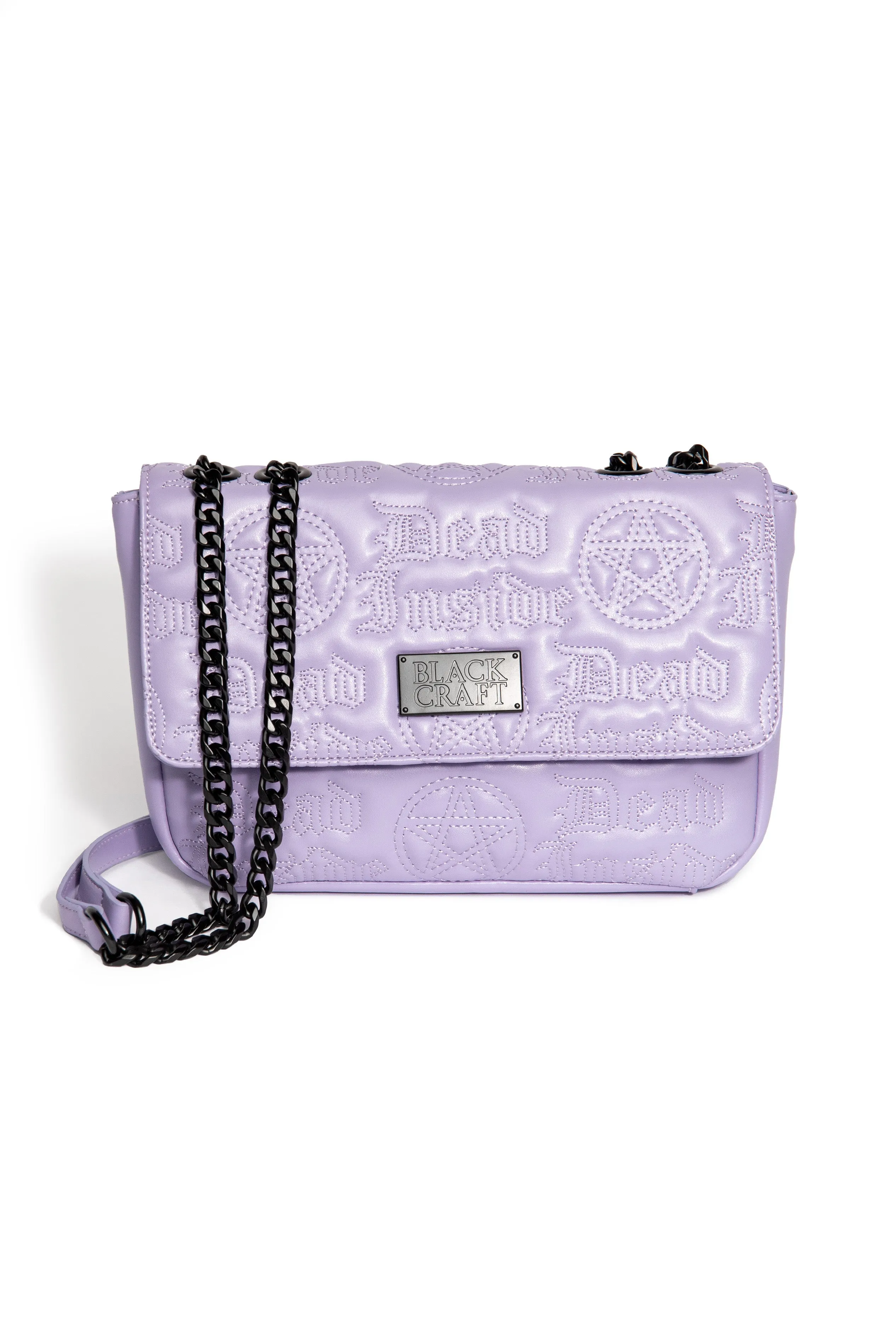 Purple Dead Inside - Quilted Shoulder Bag