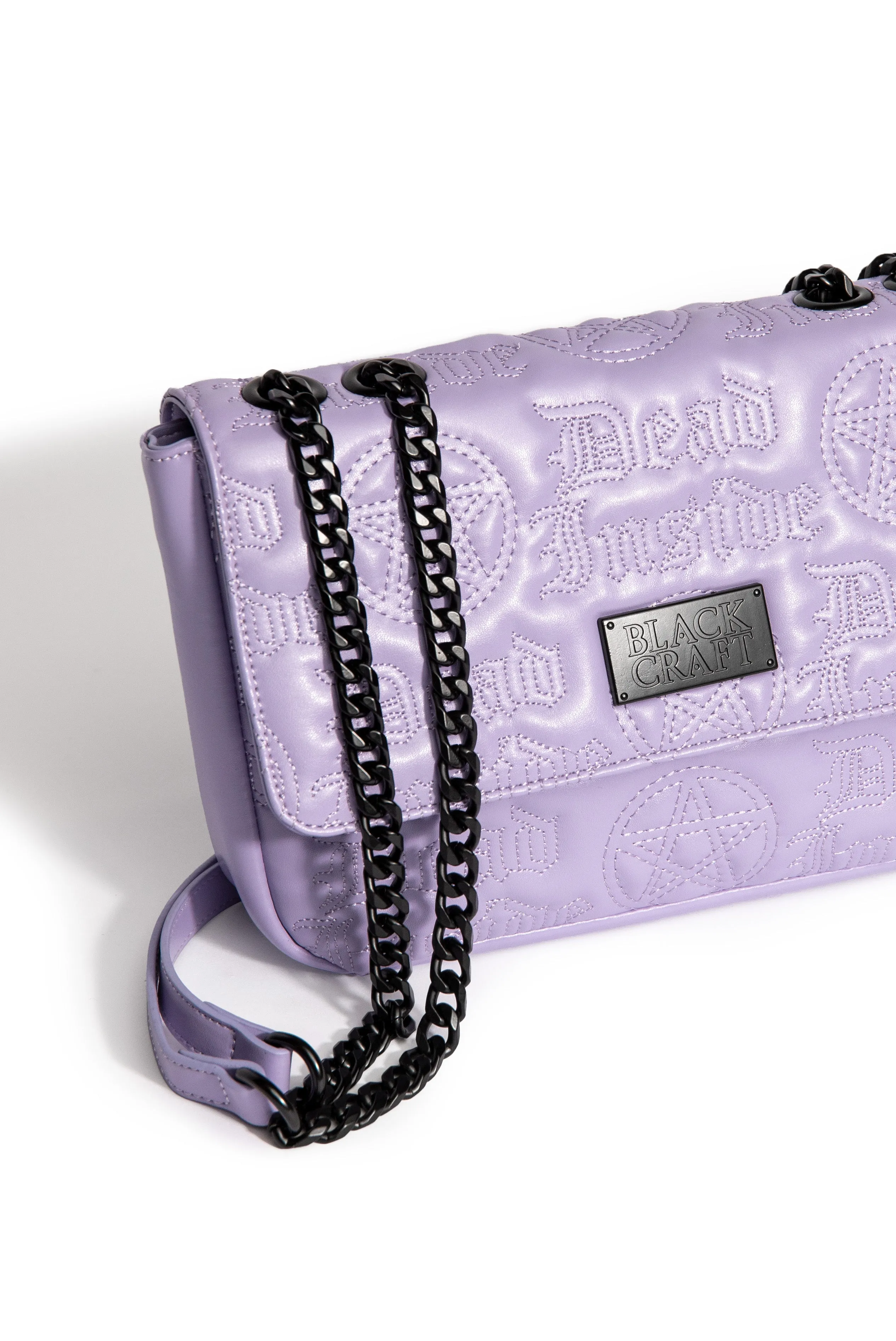 Purple Dead Inside - Quilted Shoulder Bag