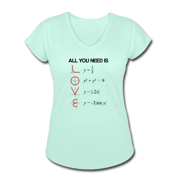 "All You Need Is Love" - Women's Tri-Blend V-Neck