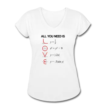 "All You Need Is Love" - Women's Tri-Blend V-Neck