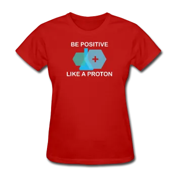 "Be Positive" (white) - Women's T-Shirt